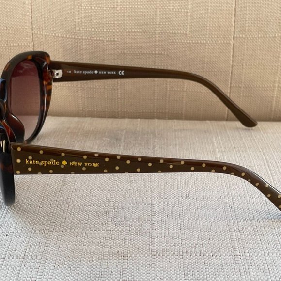 Kate Spade New York Women Sunglasses Brown w/ White Dotted ADELLA 57[]14 135 main image 4